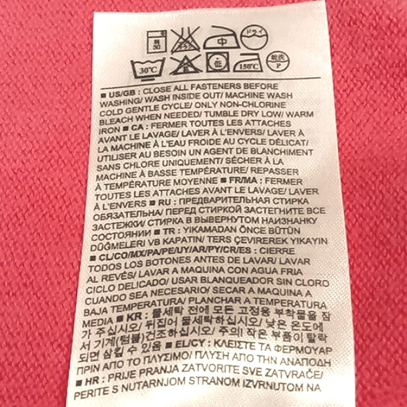 BabyGap coral, button-down, knit cardigan US 6-12M - Picture 5 of 5